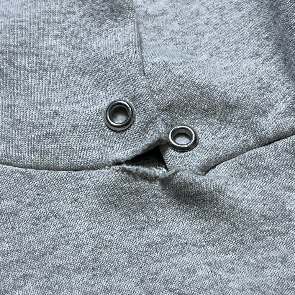 Vintage Tultex University of Connecticut Hoodie Large Grey UConn Sweatshirt 90s - Picture 4 of 14